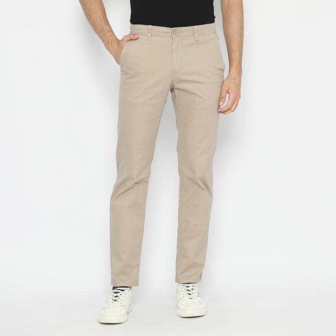 Platini Celana Chino Panjang Pria Beige 5521