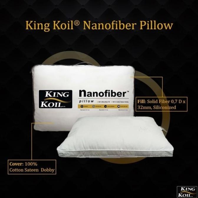 PILLOW / BANTAL KING KOIL NANO FIBER KINGKOIL ORI