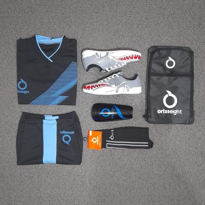 PROMO PAKET KOMPLIT 5 SET SEPATU FUTSAL ANAK ORTUSEIGHT BONUS JERSEY
