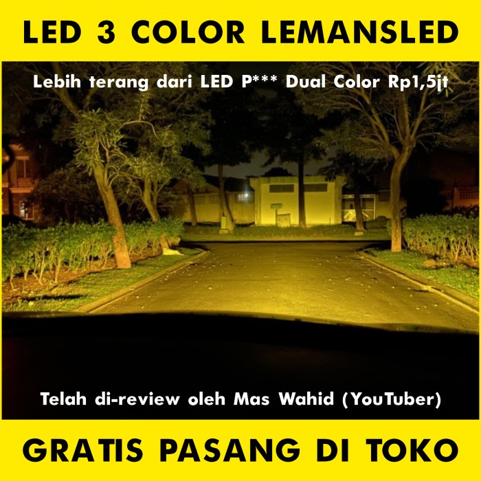 Foglamp Led Dual Color Mitsubishi Xpander Fog Lamp Expander H8 H11 H16 Kode My 060