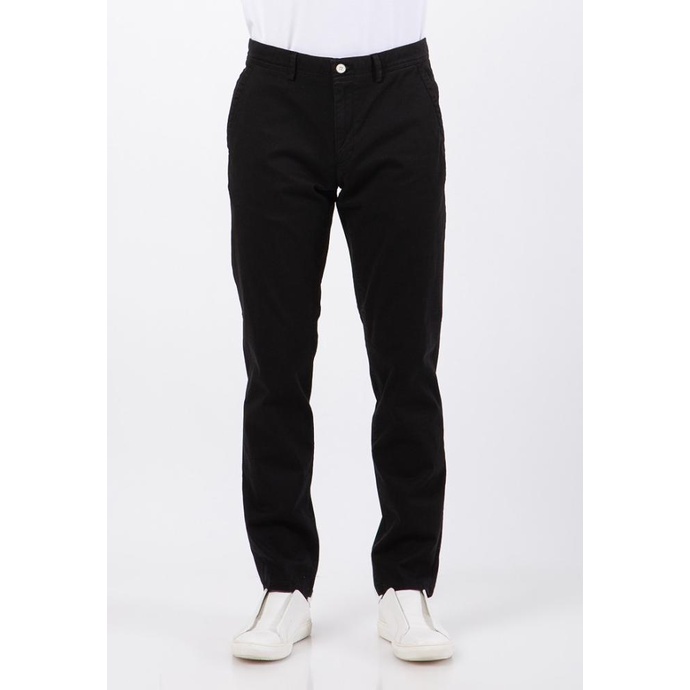 WOOD Slim Fit Cotton Stretch Chino Pants 2-OPIBSC519O031 Black