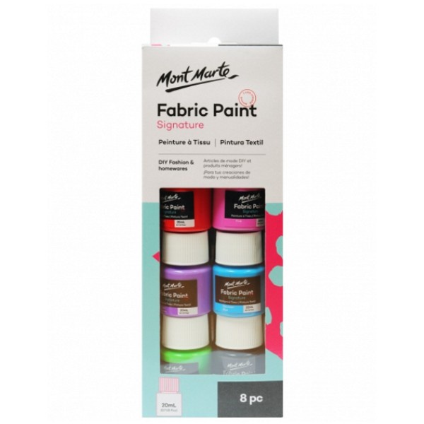 

Mont Marte Fabric Paint Set 8Pce X 20Ml Cat Textile Kain Myarts