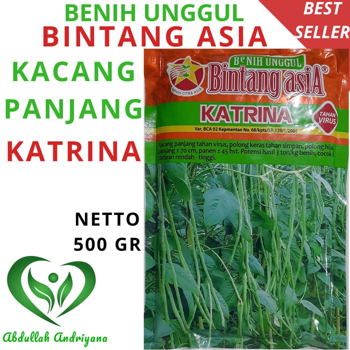 BENIH KACANG PANJANG KATRINA 500 GRAM UNGGULAN BINTANG ASIA ORIGINAL