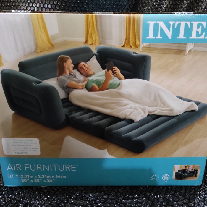 Terlaris Sofa Lipat Dan Kasur Angin Udara Jadi Satu Intex 68566 Kursi Gosend