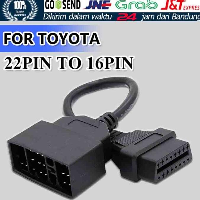 ,,,,,,,] Toyota 22 Pin To 16 Pin Female OBD 2 OBDII OBD2 Cable Connector