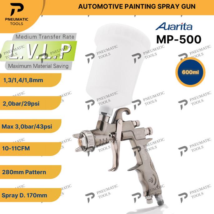 Spray Gun Auarita Mp500 Lvlp - Automotive Painting Spray Gun Mp-500 Original