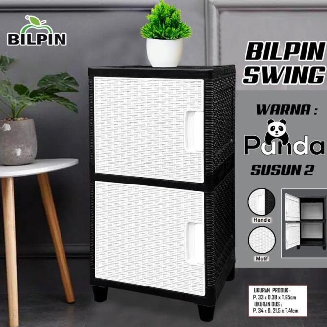 LEMARI PLASTIK SUSUN-2 AKAKO/LEMARI SWING SUSUN 2