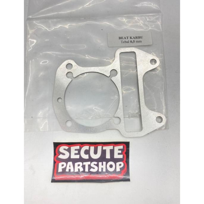 hanya disini] Paking blok bawah almu beat scoopy karbu tebal 0.5mm almunium cnc