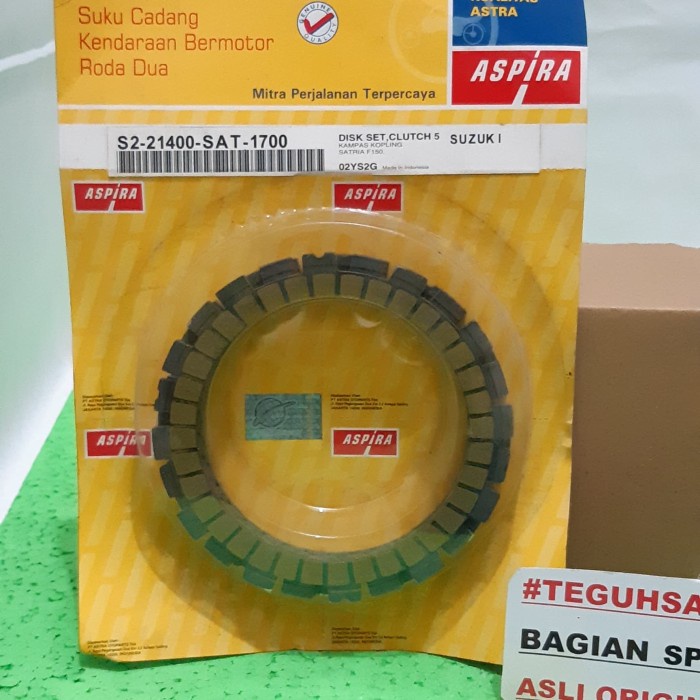 Kampas Plat Pelat Kopling Satria FU 150 Asli Original Aspira terlaris