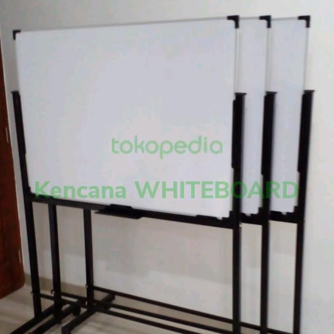 

White Board / Papan Tulis Standing 90 120 Cm .Non Magnetik