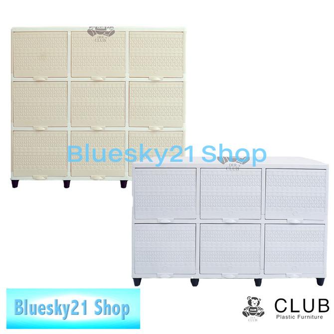 LEMARI PLASTIK CLUB FLIP MURAH / LEMARI PLASTIK TRIPLE FLIP 2 SUSUN