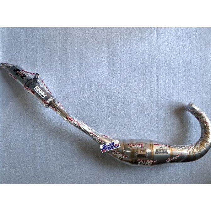 +%+%+%] Knalpot AHAU Stainless Ninja RR / R Leher C Landai Cobra Big Volume 41