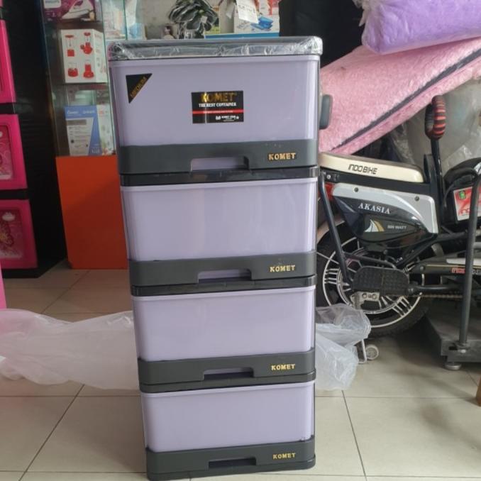 lemari plastik laci plastik komet susun 4 M