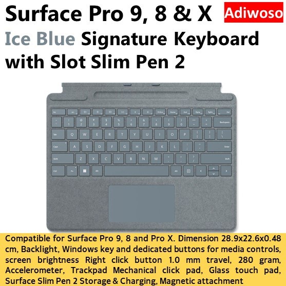Terlaris Microsoft Surface Pro 8 Keyboard