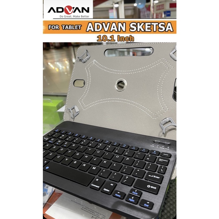 Terlaris Advan Tab Sketsa 2 Book Cover Flip Case Keyboard Wireless