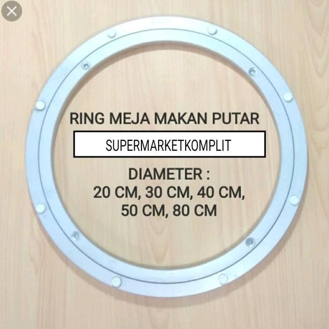hanya disini] ring bulat meja makan putar 20cm kolahar lahar 20 cm bearing kaca kayu