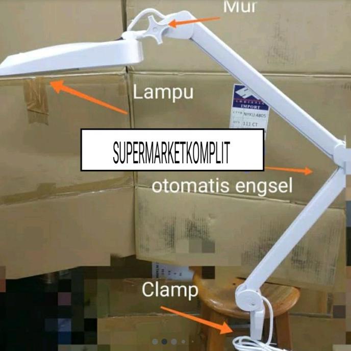 

,,,,,,,] Kaca Pembesar Magnifying Lamp Lampu Sanfix SM-60-5 Clamp sm 60 5 ori