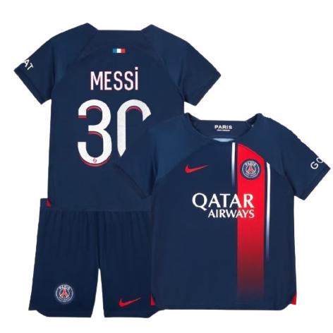 Jersey anak laki PSG Messi 30 baju kaos sepak bola anak setelan