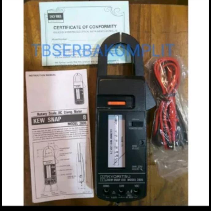 :=:=:=:=] Kyoritsu 2805 Analog Clamp Ampere Meter 600A Kew Snap 2805 Tang Ampere