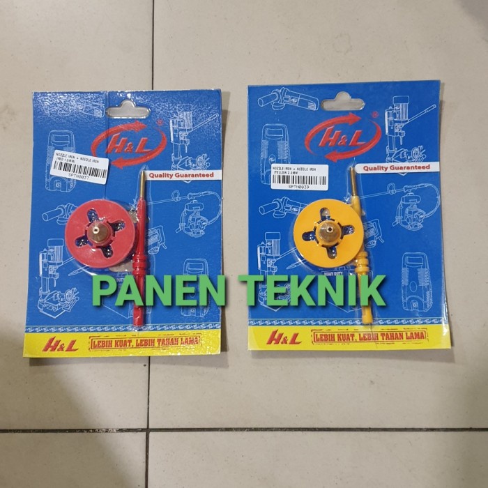NOZZLE DAN NEEDLE SET KUNINGAN UTK CAT MINYAK SPRAY GUN ELEKTRIK
