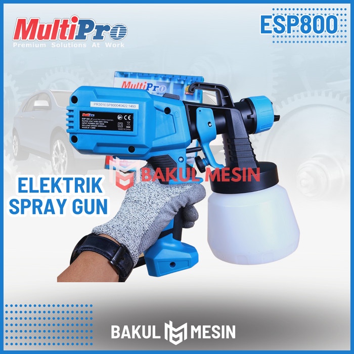 MULTIPRO ESP800 Elektrik Spray Gun mesin semprot cat Portable ESP 800