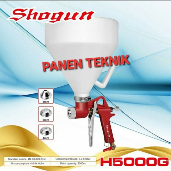 SPRAY GUN TEXTURE CEMENT GUN SHOGUN H500G HOPPER