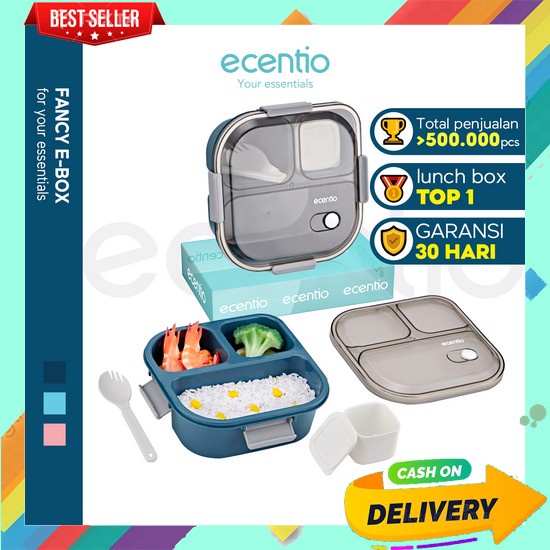 Lunch Box Wadah Makanan Suami Kerja Aesthetic Viral Set Bento Kids Murah Kekinian Korea Tas Mkn Este