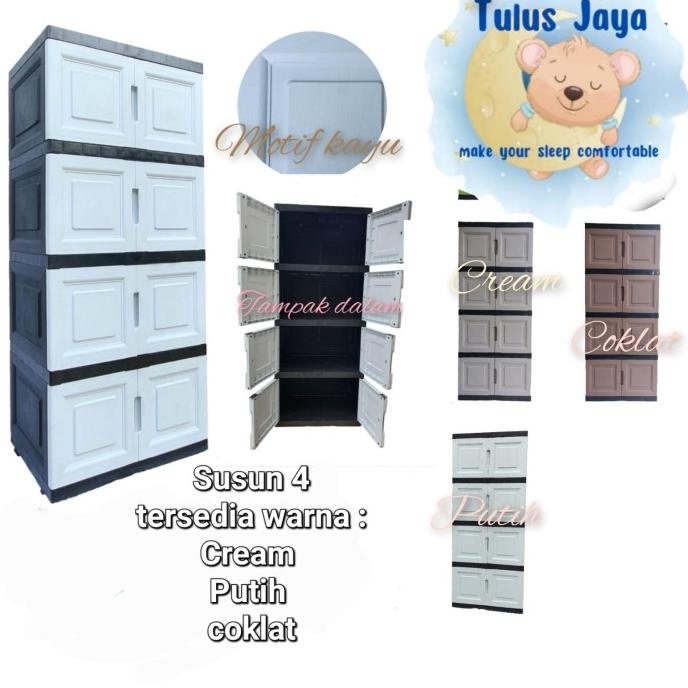 Lemari jumbo plastik susun 2, susun 3, susun 4