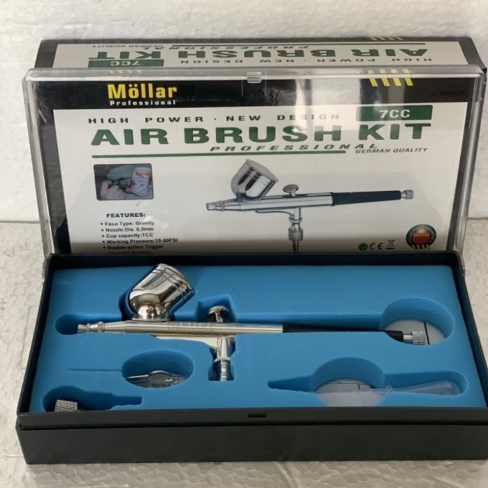 AIRBRUSH SPET AIR PEN BRUSH KIT SPRAY GUN LUKIS MOLLAR TG133K