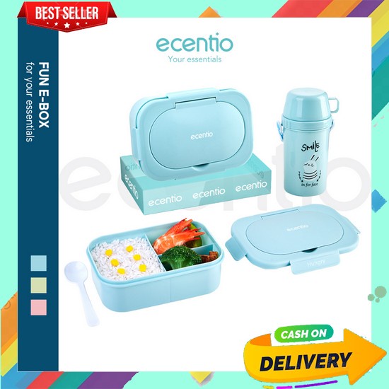 Lunch Box Wadah Makanan Suami Kerja Aesthetic Viral Tempat Bekal Makanan Dewasa Laki Perempuan Kotak