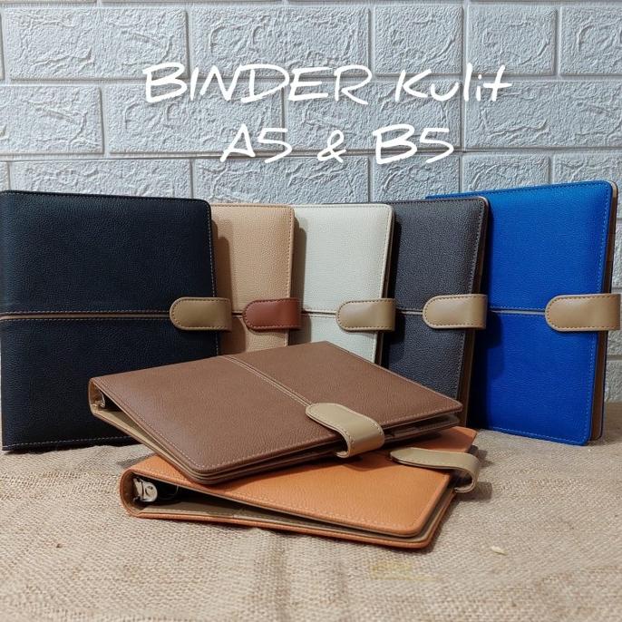 Binder Ekslusif A5 B5, Cover Binder, Binder Kuliah, Binder Kulit