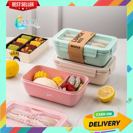 Lunch Box Kotak Bekal Anak Sekolah Anti Tumpah Tas Mkn Estetik Simple Unik Lucu Kotak Makan Simple U
