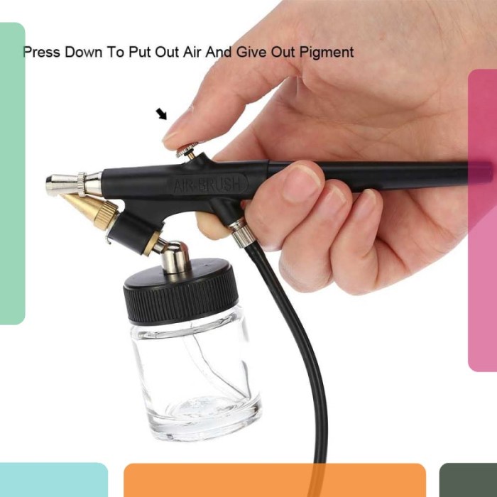 Nano Nozzle Spray Gun Elektrik Spraygun Hvlp Mini Sandblaster KKMOON