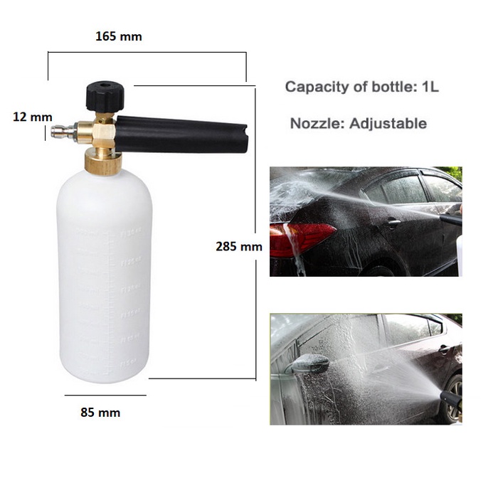 Tabung Spray Gun Tempat Alat Semprot Foam Cuci Mobil Motor Nozzle