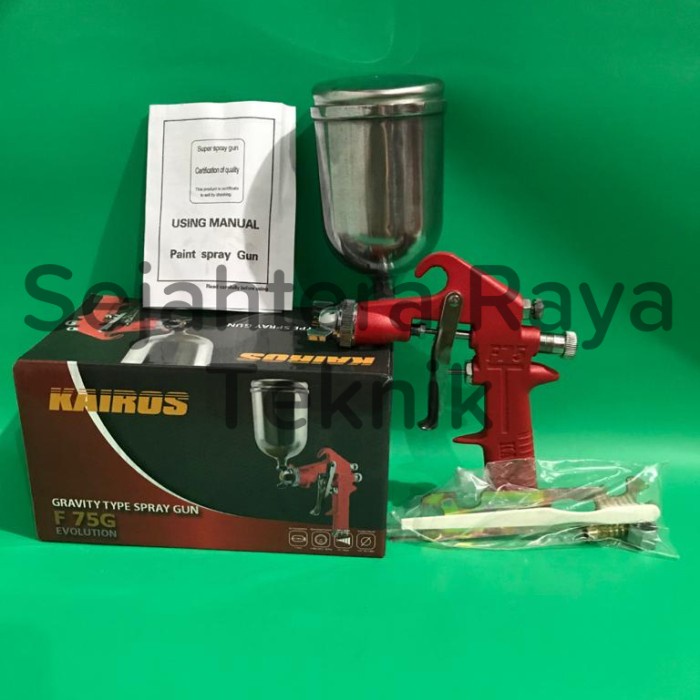 SPRAYGUN F75 KAIROS / SPRAYGUN BAGUS F75 TABUNG ATAS