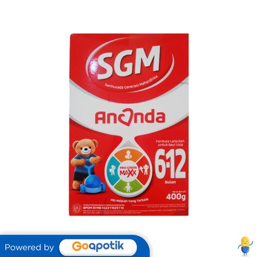 

Sgm Ananda Pro-Gress Maxx Usia 6-12 Bulan 400 Gram Box