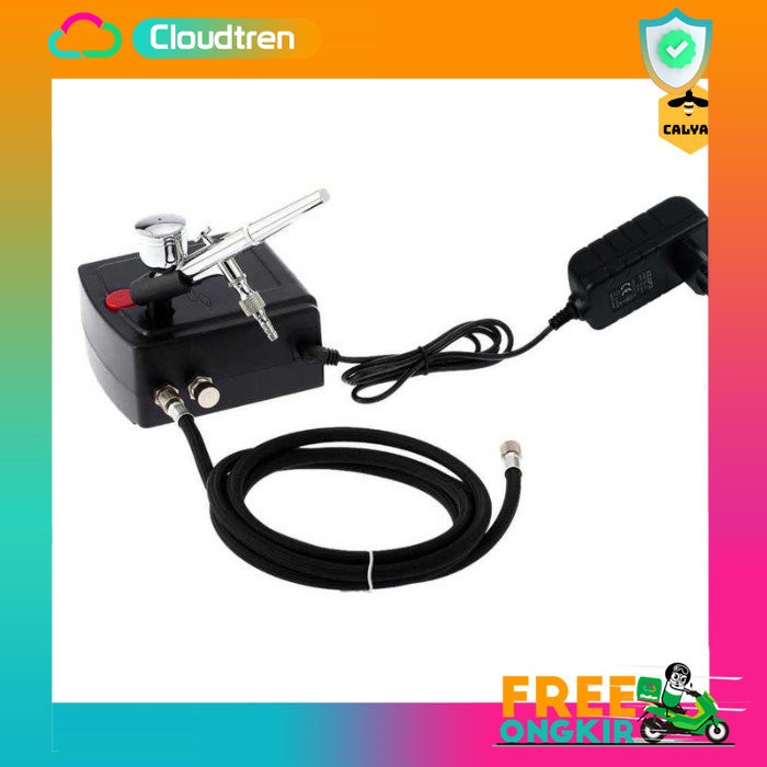 Spray Gun Elektrik Kompresor Mini Air Brush Compressor Airbrush