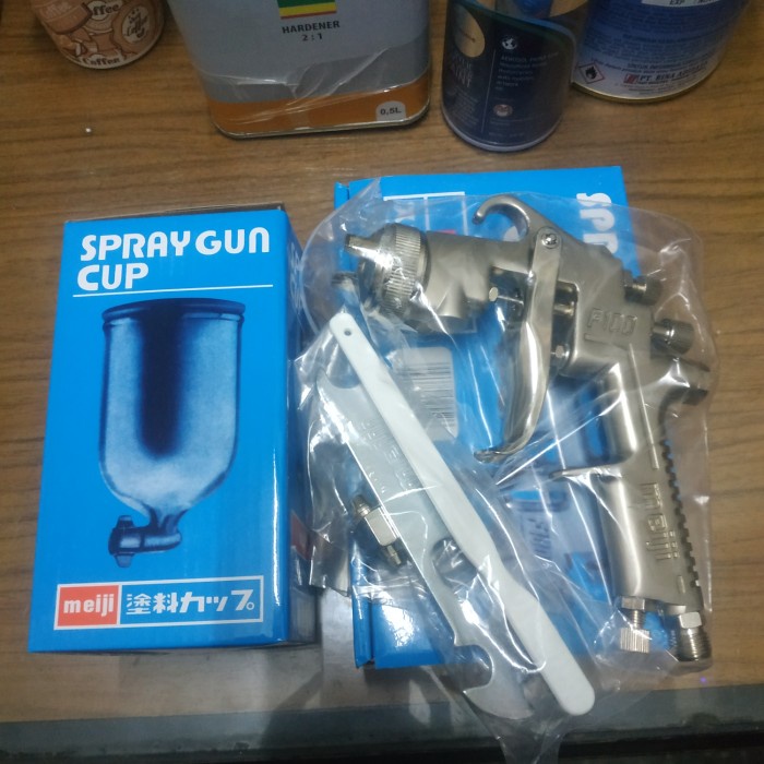 Spraygun Meiji F100 Tabung atas Original