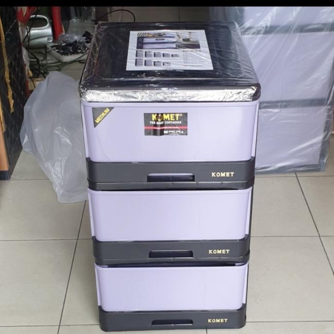 lemari plastik laci plastik komet susun 3 M