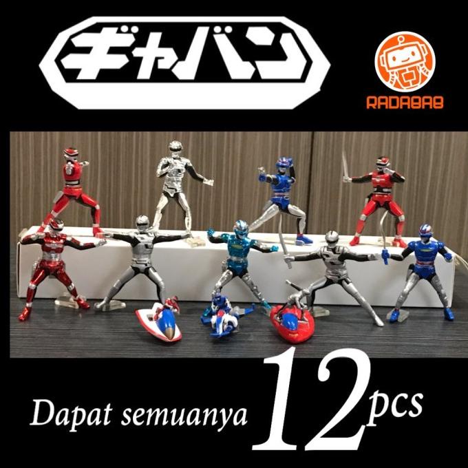 Bandai Action Figure Space Sheriff Sharivan - Gavan isi 12