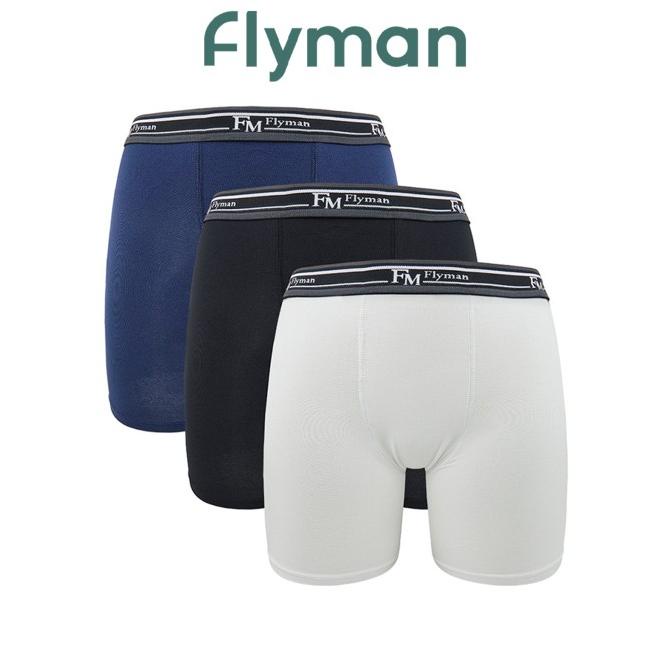 Flyman Celana Dalam Boxer Pria Panjang 3 PCS FM 3225