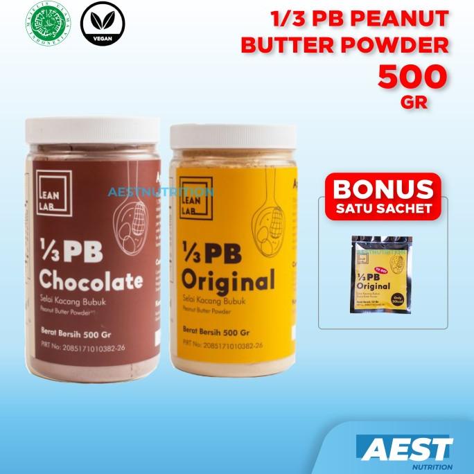 

Lean Lab 1/3 PB Selai Kacang Bubuk 500 gr Peanut Butter Powder