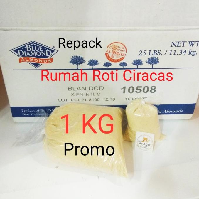 

ALMOND POWDER 1KG TEPUNG BUBUK KACANG REPACK 1 KG CURAH NUT RAW 1000GR