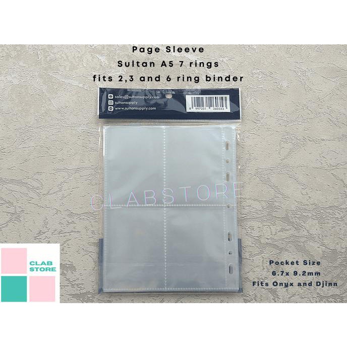 Sultan A5 4P 8P Page Binder 4 Pocket Ring Album Kpop Sleeve Binder