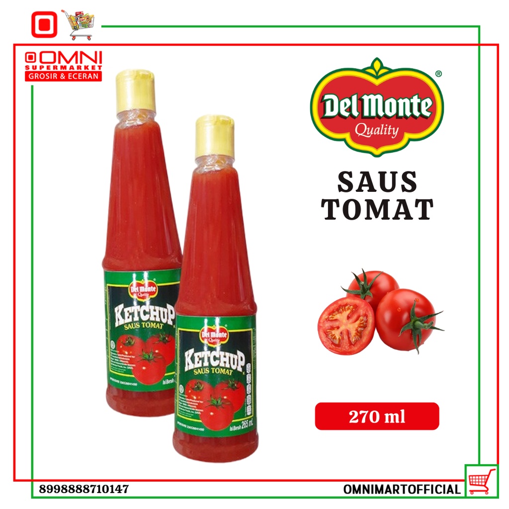 

DELMONTE SAUCE TOMATO PET 270ml