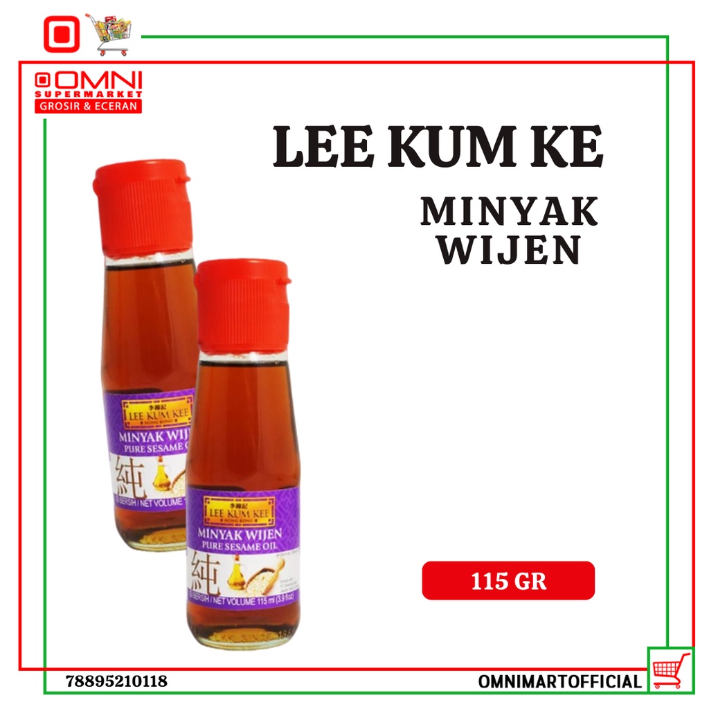 

Lee Kum Kee Pure Sesame Oil 115 Ml Minyak Wijen