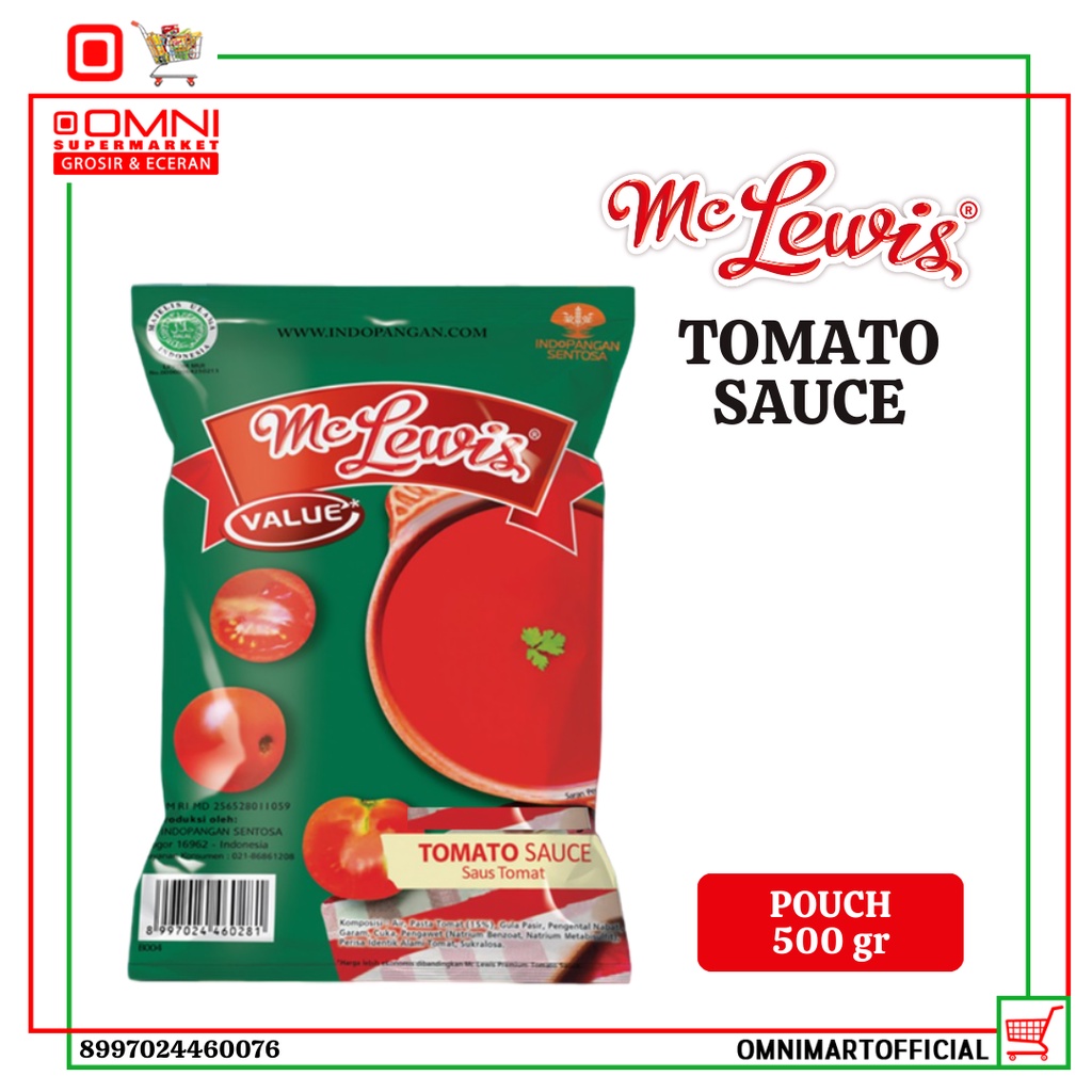 

MC LEWIS TOMATO KTCHP pouch 500 GR