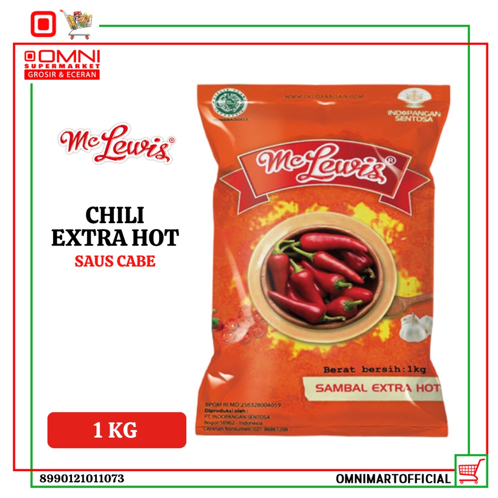 

MC LEWIS CHILI EXTRA HOT POUCH 1 KG