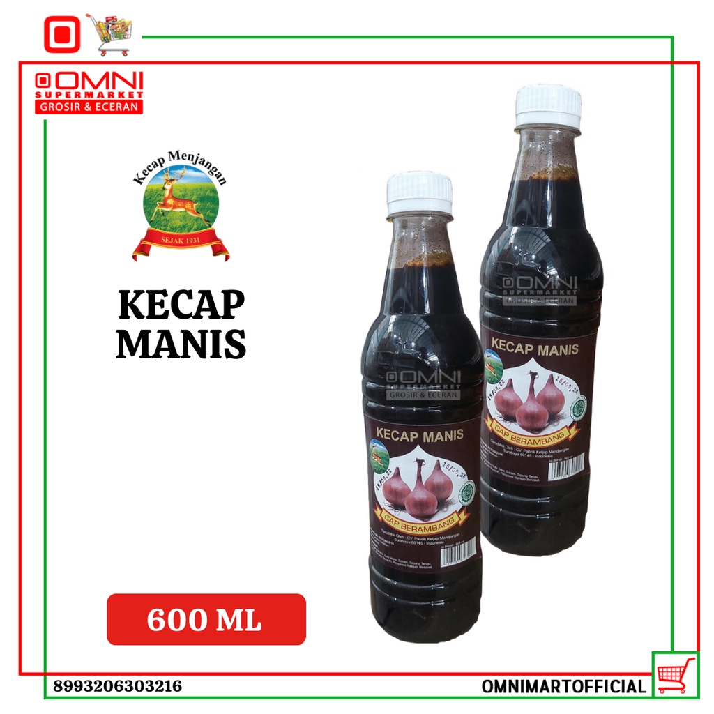

MENJANGAN KECAP MANIS BERAMBANG 600 Ml