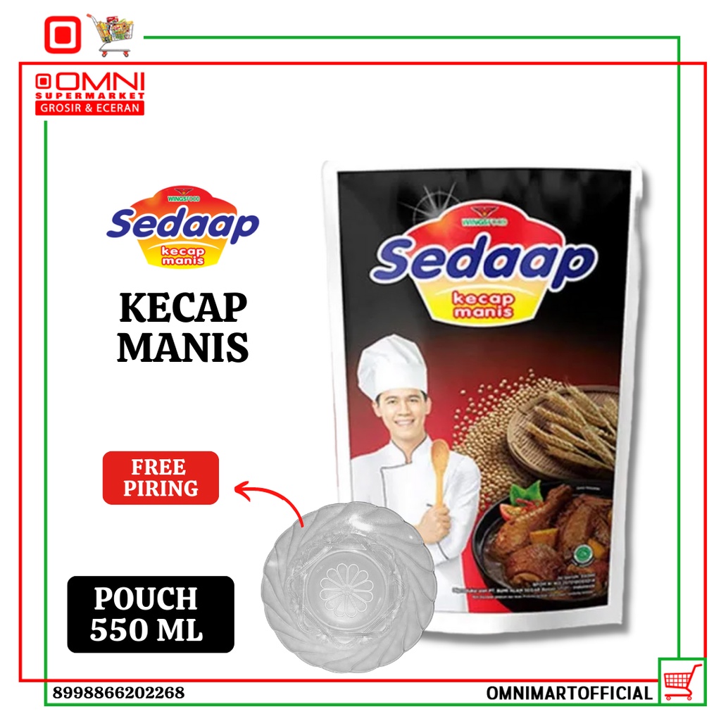 

SEDAAP KECAP MANIS POUCH 550 ML + PRG